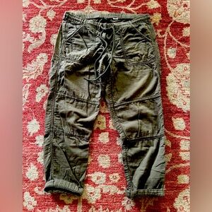 J.Crew army green 100% cotton pants size 10